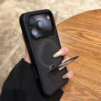 For Magsafe Metal Car Holder Ring Phone Case for Iphone 17 Pro Max 17 Air 16 15 Pro 14 13 12 11 Magnetic Bumper Back Cases Cover