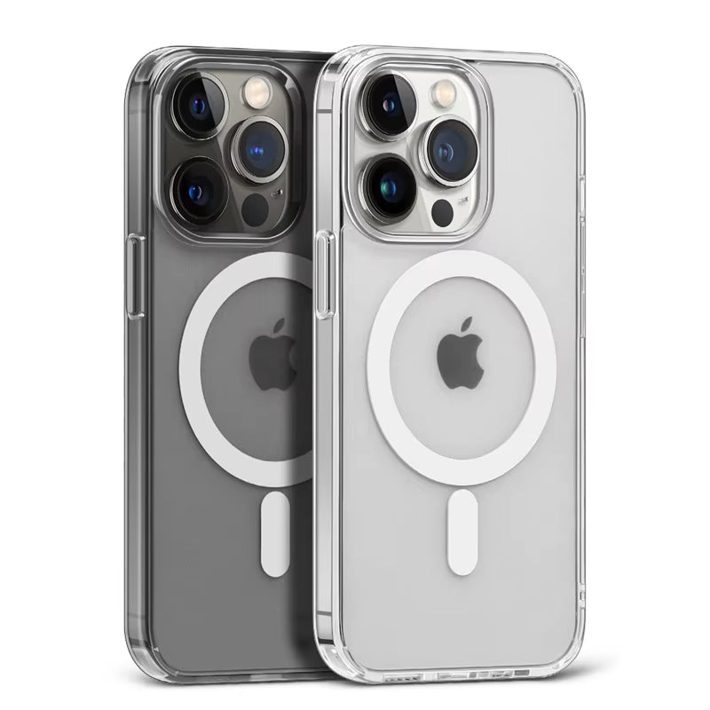 Magnetic Clear Case for APPLE Iphone 16 17 15 14 13 12 11 Pro Max 16 plus 17 Air 16E Wireless Charging Compatible with Magsafe