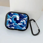 Cartoon Ocean Tsunami Earphone Cases Cover Case for Airpods 3 2 4 1 Pro3 Pro Pro2